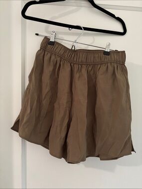 Elastic Waist Olive Green Darling Shorts